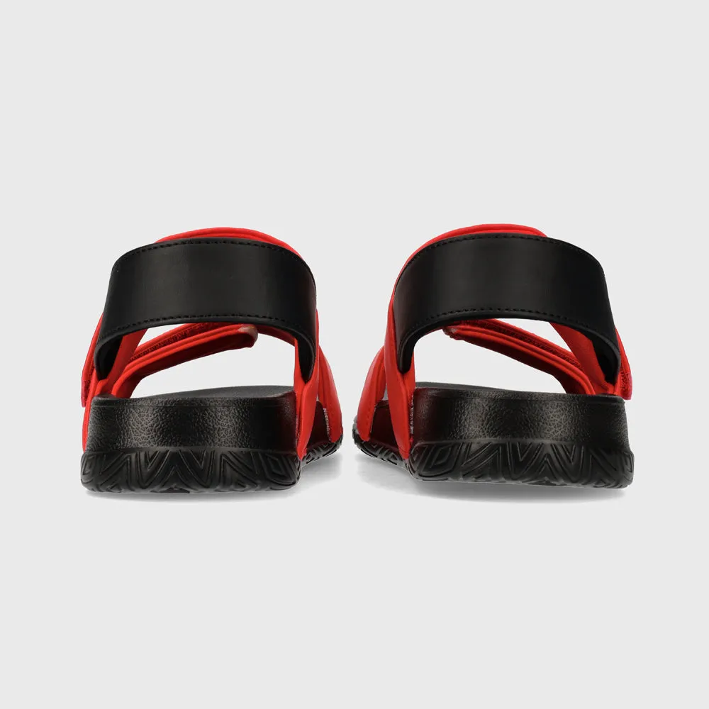 Umbro Youth Embossed Strap Sandal Red/Black _ 182067 _ Red